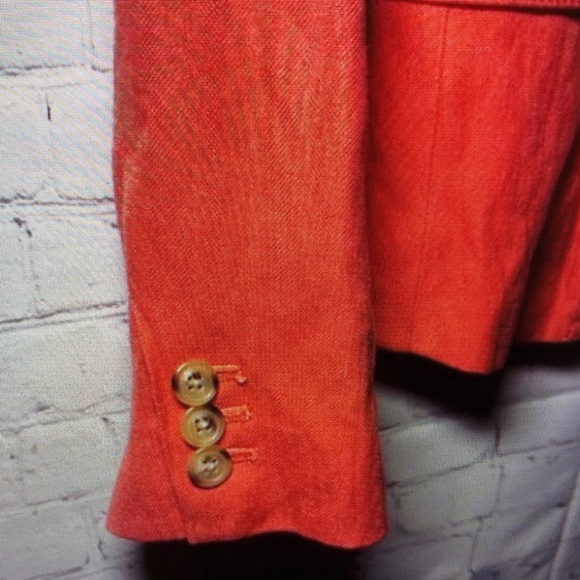 Classic Red Tailored Blazer - Unknown - Picture 5 of 6